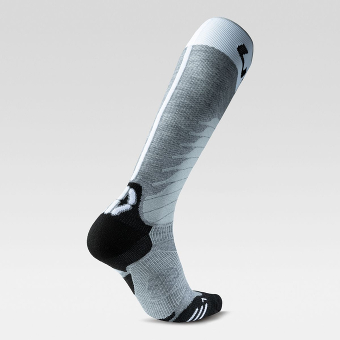 Lyžiarske ponožky UYN Man Ski One Merino Socks Grey Melange/White - 2025/26