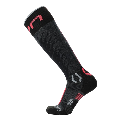 Lyžiarske ponožky UYN Woman Ski One Merino Anthracite/Pink - 2025/26