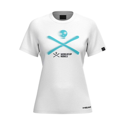 Tričko HEAD Rebels T-Shirt Women White - 2025/26