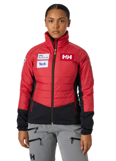 Páperová bunda Helly Hansen World Cup Insulator Jacket Red - 2023/24