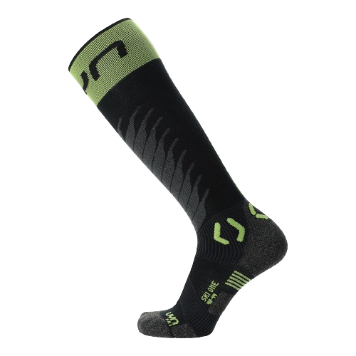 Lyžiarske ponožky UYN Man Ski One Merino Socks Black/Lime - 2024/25