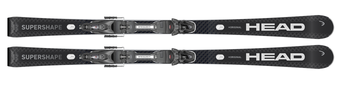 Zjazdové lyže HEAD Supershape E-Original + PRD 12 GW Matt Black/White - 2025/26