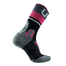 Outdoorové ponožky UYN Woman Trekking One Merino Socks Black/Pink