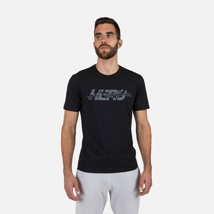 Tričko Rossignol New Hero Graphic Tee Black - 2024/25