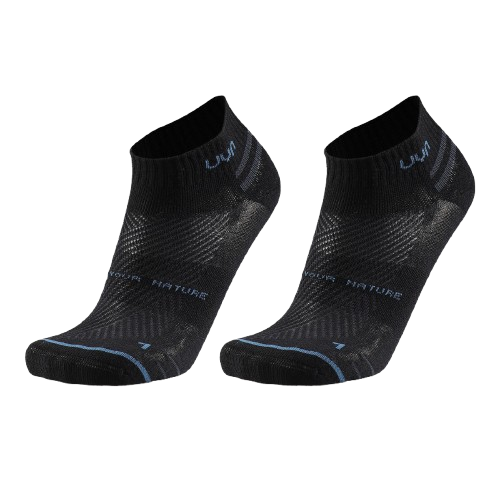 Outdoorové ponožky UYN Unisex All Round Low Cut 2Pack Black/Black