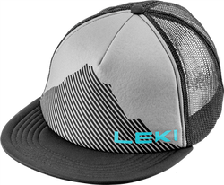Viečko LEKI Logo Cap Black Sharkskin/Peacock Blue - 2023