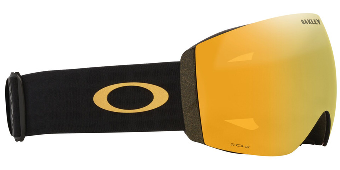 Lyžiarske okuliare Oakley Flight Deck Pro M Mettalic Black Gold/Prizm 24K + Additional lens Prizm Snow Iced Iridium - 2025/26