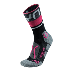 Outdoorové ponožky UYN Woman Trekking One Merino Socks Black/Pink
