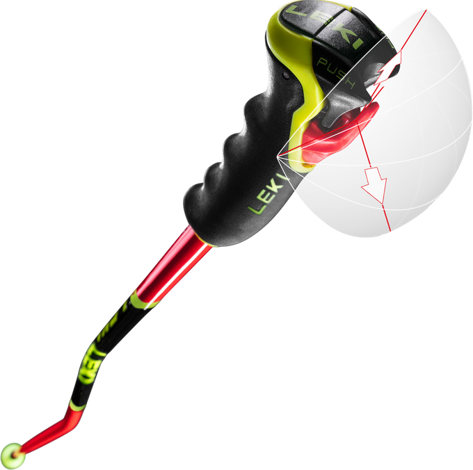 Zjazdové LEKI WCR Lite GS 3D Red - 2025/26
