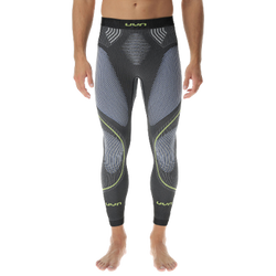 Funkčné nohavice UYN Man Evolutyon UW Pant Long Melange Anthracite Melange/Blue/Yellow Shiny - 2023/24