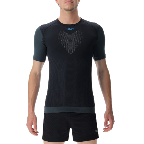 Bežecké tričko UYN Man Running PB42 OW Shirt SH_SL Black Beauty/Iron Gate