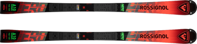 Zjazdové lyže Rossignol Hero Athlete SL PRO 128-149 R21 + NX 10 GW B73 Black Hot Red - 2025/26