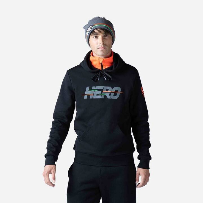 Mikina Rossignol Hero Hoodie Black - 2023/24