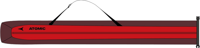 Vak na lyže Atomic Double Ski Bag Maroon/Red – 2024/25