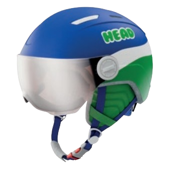 Lyžiarska helma HEAD Mojo Visor Blue/Green - 2025/26