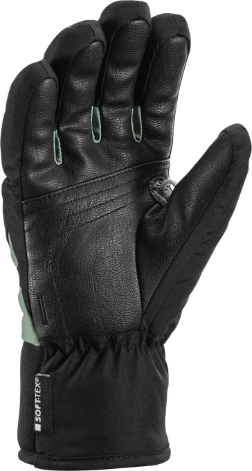 Lyžiarske rukavice LEKI Griffin 3D Junior Black/Dusty Green - 2025/26