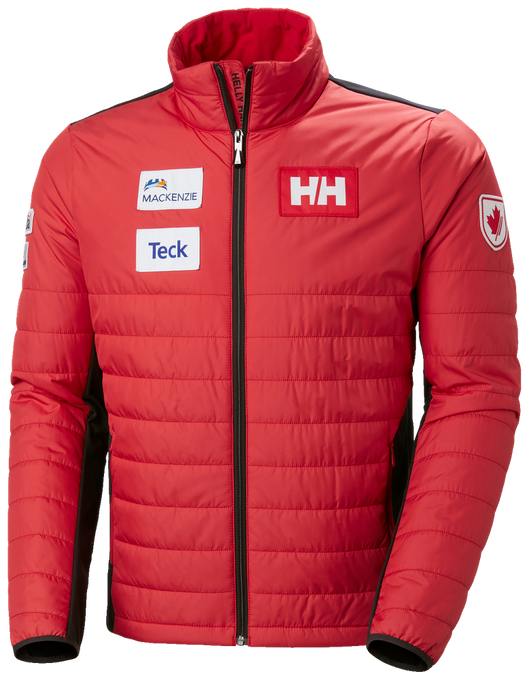 Páperová bunda Helly Hansen World Cup Insulator Jacket Red - 2023/24