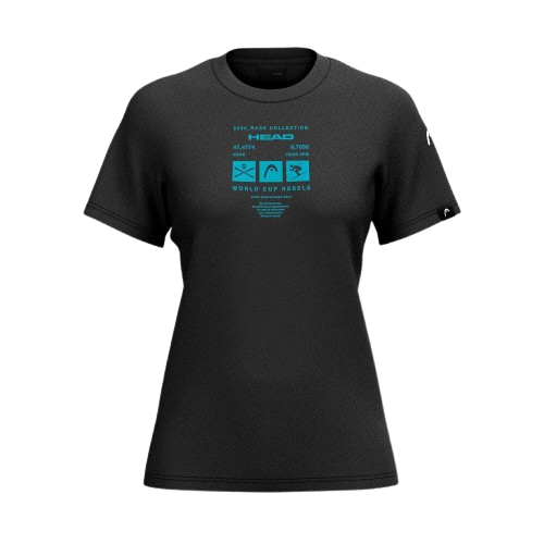 Tričko HEAD WCR T-Shirt Women Black - 2025/26