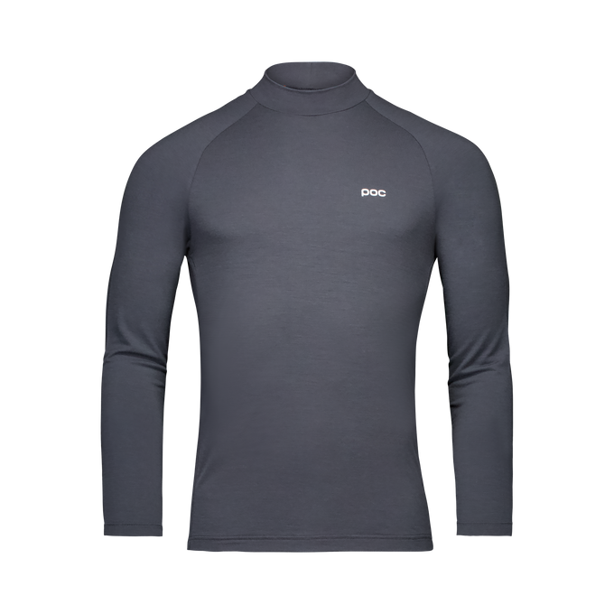 Termoaktívne spodné prádlo POC M's Layer Merino Mock Neck Jersey Sylvanite Grey