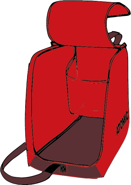 Vak na lyžiarske topánky Atomic Boot & Helmet Bag Red – 2025/26