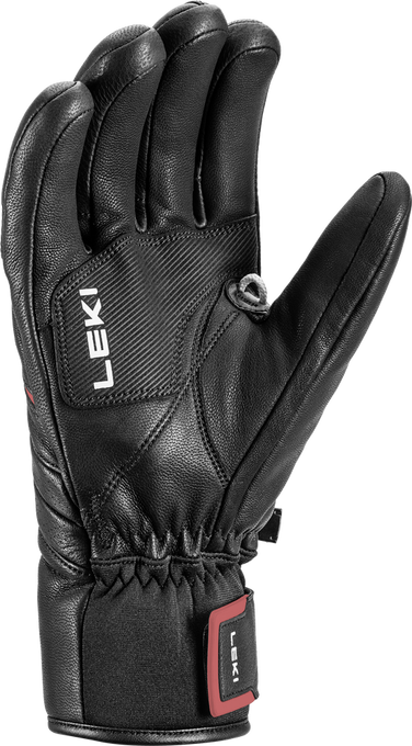 Lyžiarske rukavice LEKI Phoenix 3D Black/Red - 2023/24