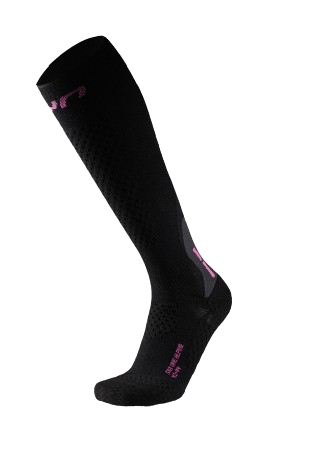 Lyžiarske ponožky UYN Woman Ski One Alpine Merino Socks Black/Pink - 2025/26