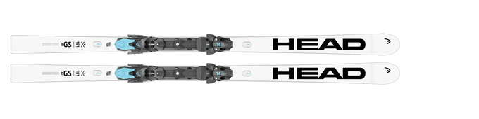Zjazdové lyže HEAD WCR E-GS Rebel + Race Plate WCR 14 short (komórki) + Freeflex 11 GW - 2025/26