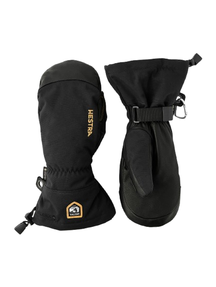 Lyžiarske rukavice Hestra Army Leather Gore-Tex Mitt Black- 2025/26