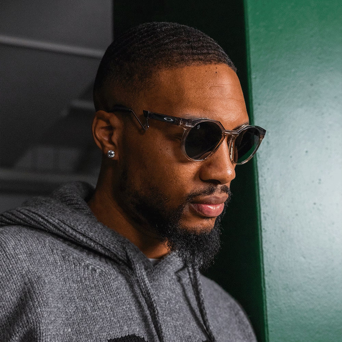 Slnečné okuliare OAKLEY HSTN Metal Damian Lillard Signature Series Prizm Black Lenses / Grey Ink & Sepia Frame