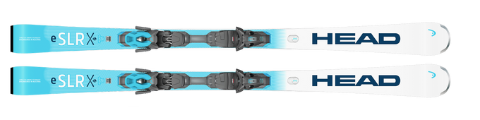 Zjazdové lyže HEAD Worldcup Rebels E.SLR + PR 11 GW Brake [G] 78 mm Matt Black/Speed Blue - 2025/26