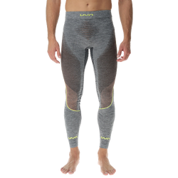 Funkčné nohavice UYN Man Ambityon UW Pants Long Black Melange/Atlantic/Orange Shiny - 2023/24