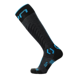 Lyžiarske ponožky UYN Man Ski One Merino Socks Anthracite/Turquoise - 2024/25