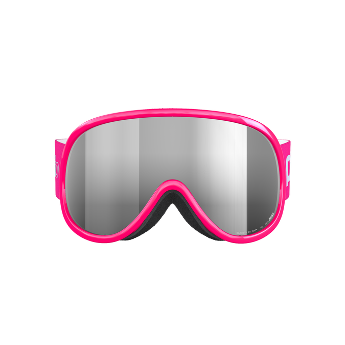 Lyžiarske okuliare POC Pocito Retina Fluorescent Pink/Partly Sunny Silver - 2025/26