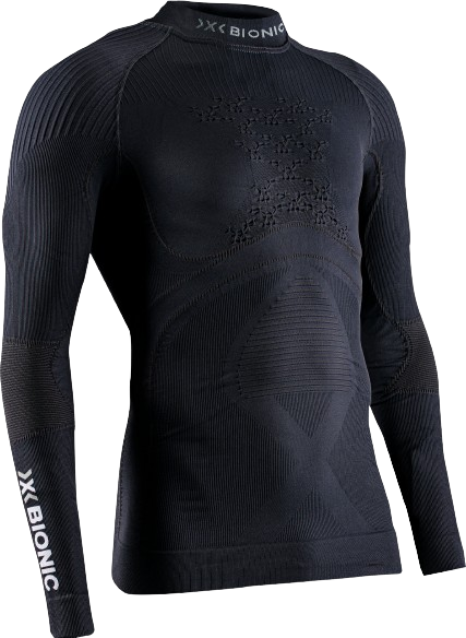 Funkčné tričko X-bionic Energy Accumulator 4.0 Shirt Turtle Neck LG SL Men Opal Black/Arctic White - 2024/25