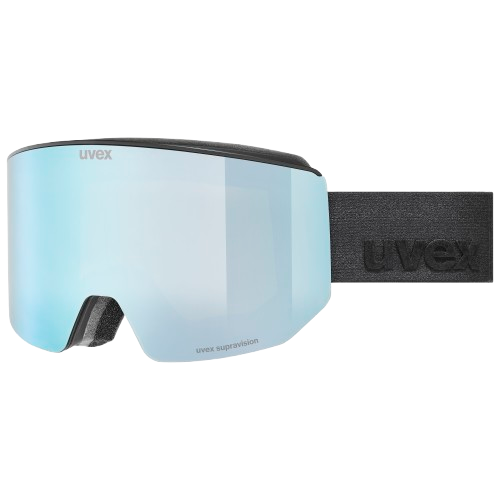 Lyžiarske okuliare Uvex lace ATTRACT FM Black Matt/Mirror Ice Blue + spare lens - 2025/26