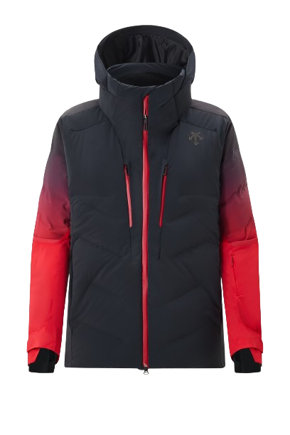 Zateplená bunda Descente Hybrid Down Jacket Black Electric Red - 2024/25