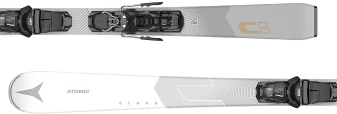 Zjazdové lyže Atomic Cloud C8 + M 10 GW Black/Gold 2024/25