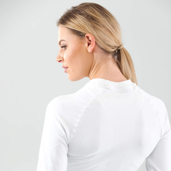 Funkčné tričko Head Flex Seamless LS Women White - 2024/25