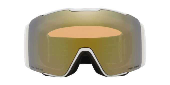 Lyžiarske okuliare Oakley Line Miner Pro L Matte White Prizm Sage Gold + náhradné zorníky Prizm Sapphi - 2024/25