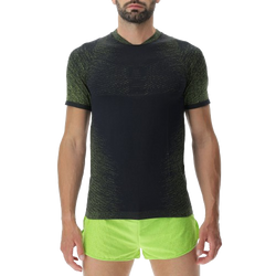 Bežecké tričko UYN Man Running Exceleration OW Shirt SH_SL Black/Lime