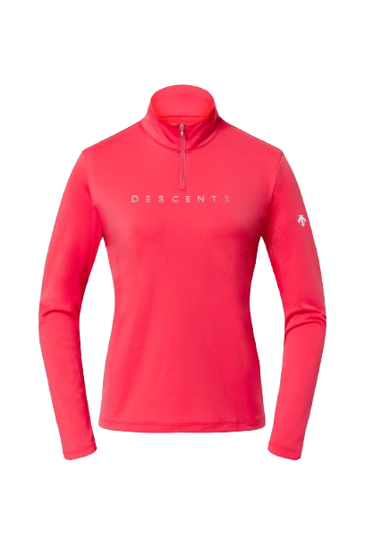 Rolák Descente Chest Logo T-Neck Enliven Pink - 2025/26