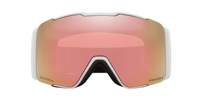 Lyžiarske okuliare Oakley Line Miner Pro M Matte White Prizm Rose Gold + náhradné zorníky Prizm Sapphi - 2024/25