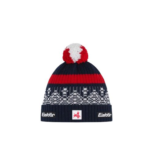 Čiapka Eisbar Norrak Pompon MÜ SA Navy Blue/White/Red - 2025/26
