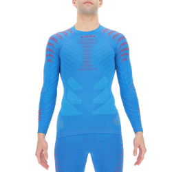 Cămașă UYN Man Resilyon UW Shirt LG SL Round Neck Blue/Red - 2024/25