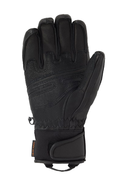 Lyžiarske rukavice Descente Leather Glove Black - 2025/26