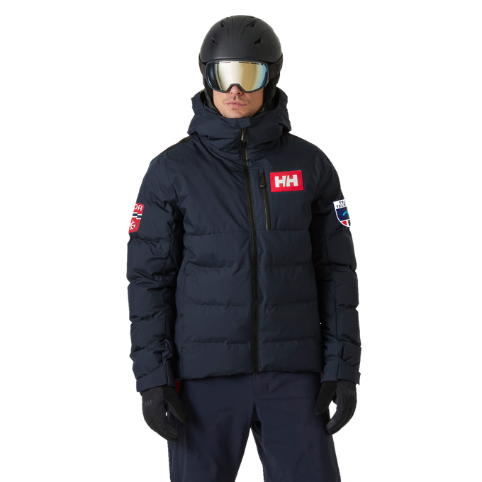 Lyžiarska bunda Helly Hansen Kvitfjell Race Puffy Jacket Navy NSF Replica - 2024/25