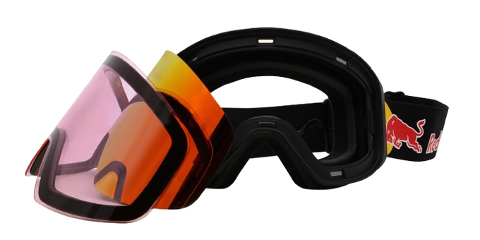 Lyžiarske okuliare Red Bull Spect Jam Black/Smoke + ďalšie sklo - 2025/26