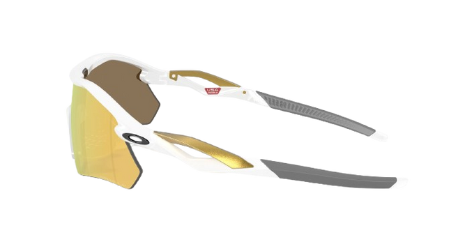 Slnečné okuliare Oakley Radar Plate Polished White/Gold Frame/Prizm 24K Polarized Lenses