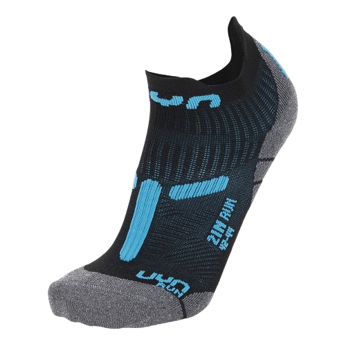 Bežecké ponožky UYN Man Run 2IN Socks Black/Turquoise