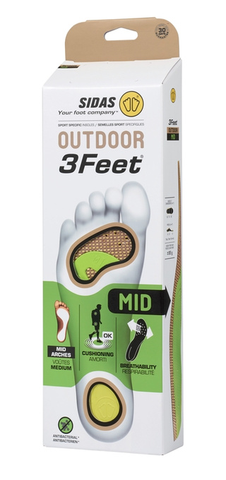 Vložky do topánok Sidas 3Feet Outdoor Mid